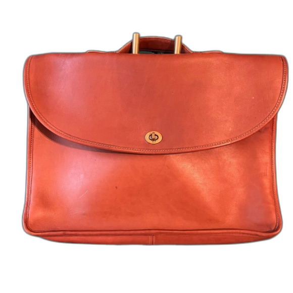 Vintage Coach Briefcase Laptop Bag Messanger circa 90s - Picture 1 of 9